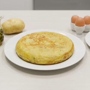 Tortilla de papa con jamón inglés y quedo Danbo Doña Carmen